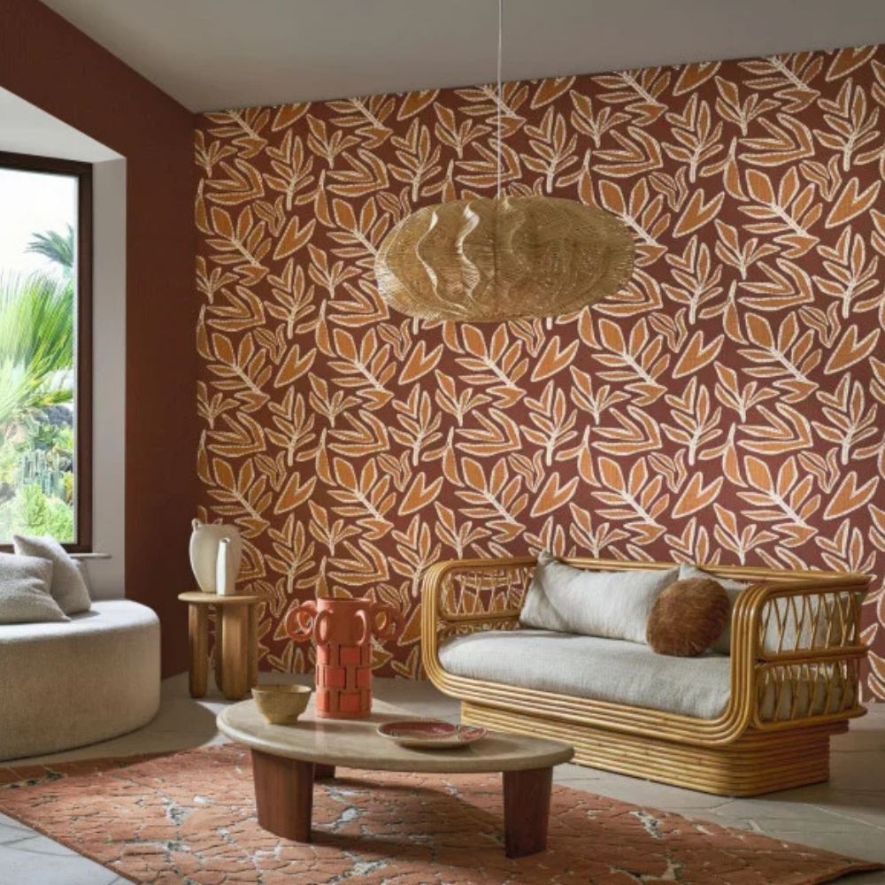 Casamance Lanzea Tapeta w liście 77640406