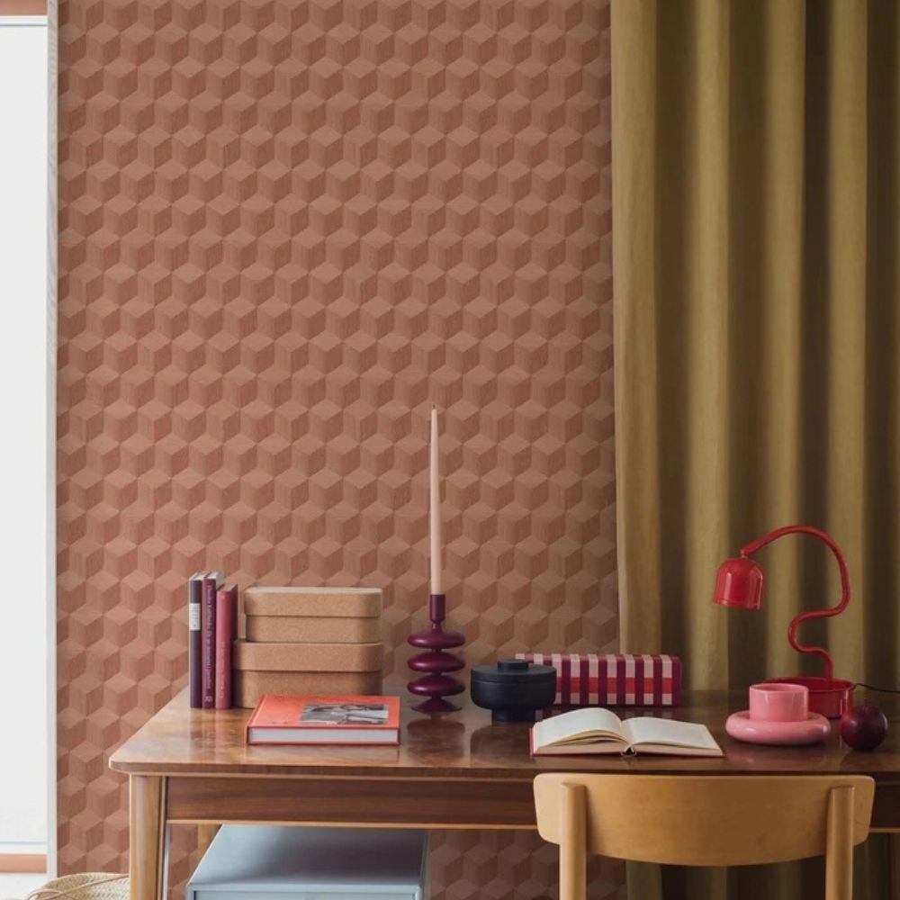 Boråstapeter Graphics Cube tapeta z geometrycznym trójwymiarowym wzorem 4748