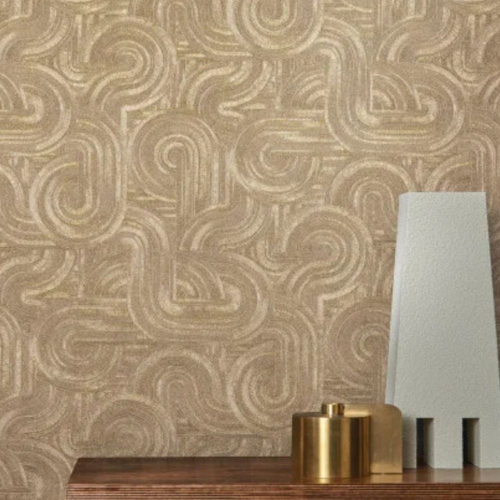 Casamance ECRIN Carat zakrzywione mieniące linie 75001222
