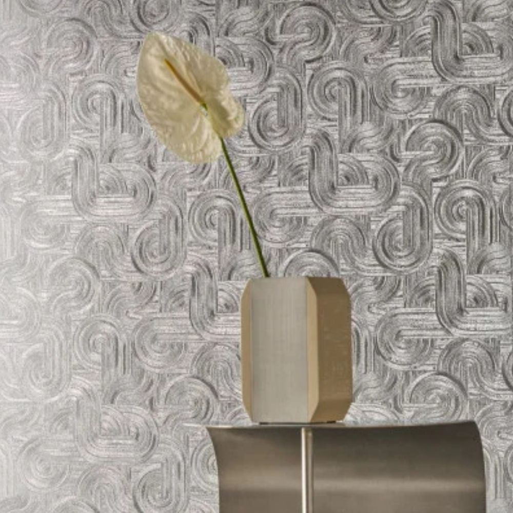 Casamance ECRIN Carat zakrzywione mieniące linie 75101630
