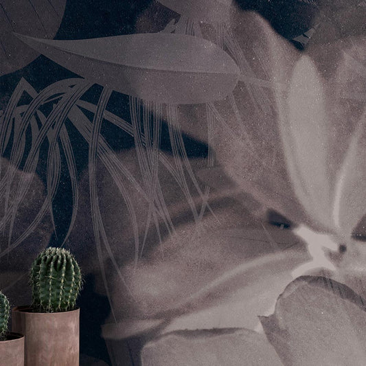 Wall'n Love Horizon - Duże kwiaty na beżowym tle