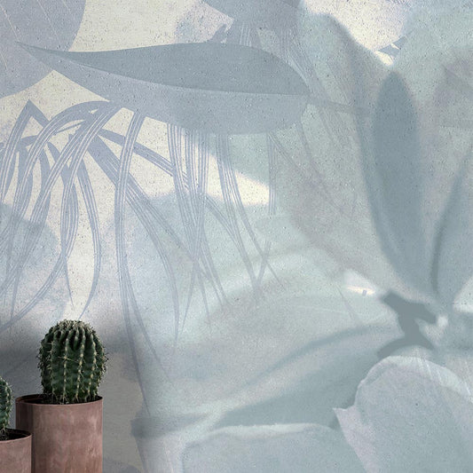 Wall'n Love Horizon - Duże liście na błękitnym tle