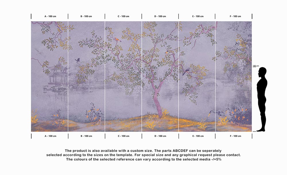 Wall'n Love Horizon - Kolorowe gałęzie