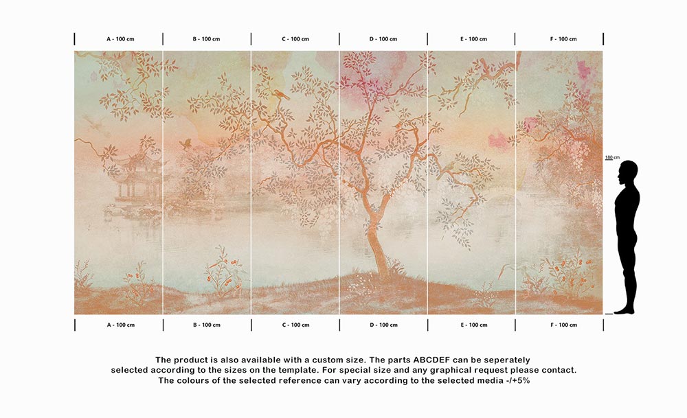 Wall'n Love Horizon -  Drzewa ptaki