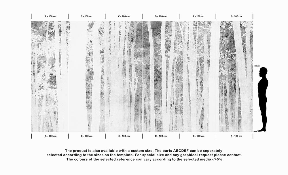 Wall'n Love Horizon - Szare brzozy