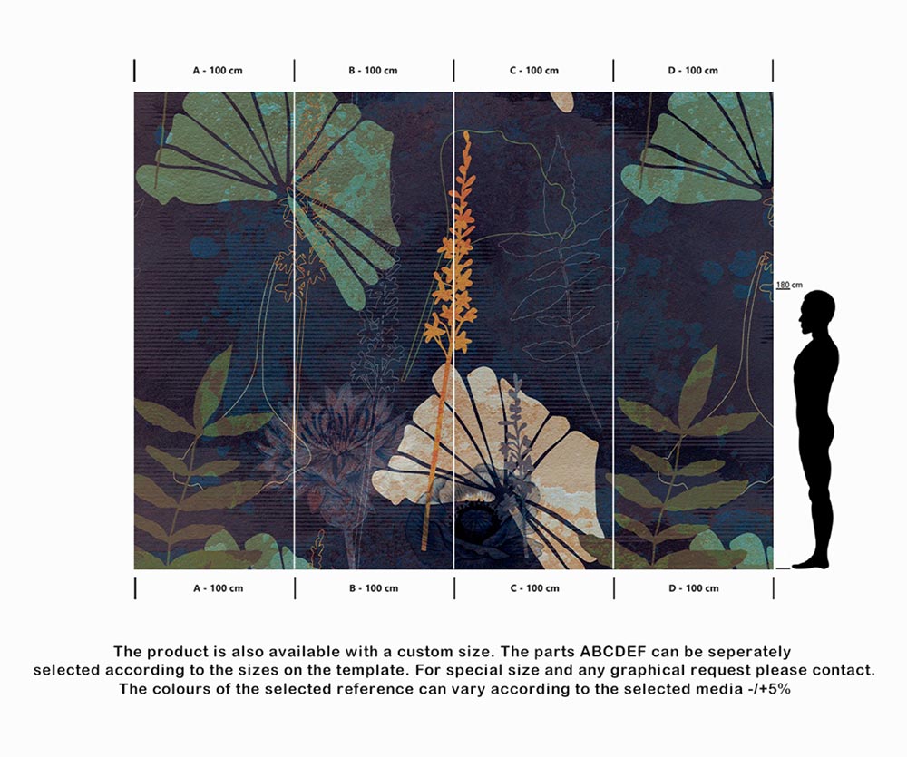 Wall'n Love Horizon - Duże liście