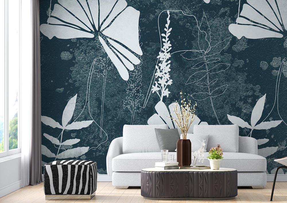 Wall'n Love Horizon - Białe liście