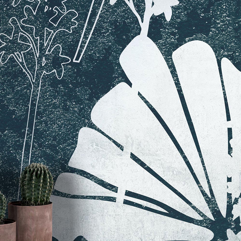 Wall'n Love Horizon - Białe liście