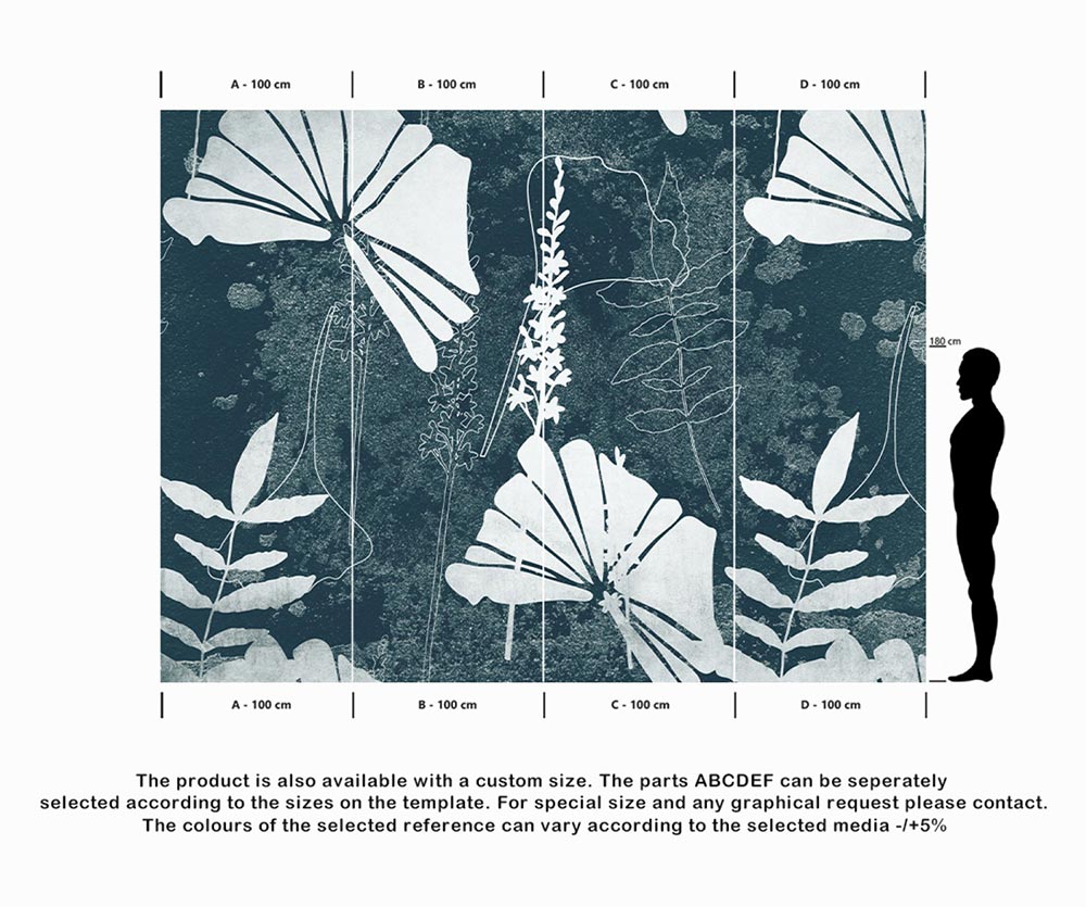 Wall'n Love Horizon - Białe liście