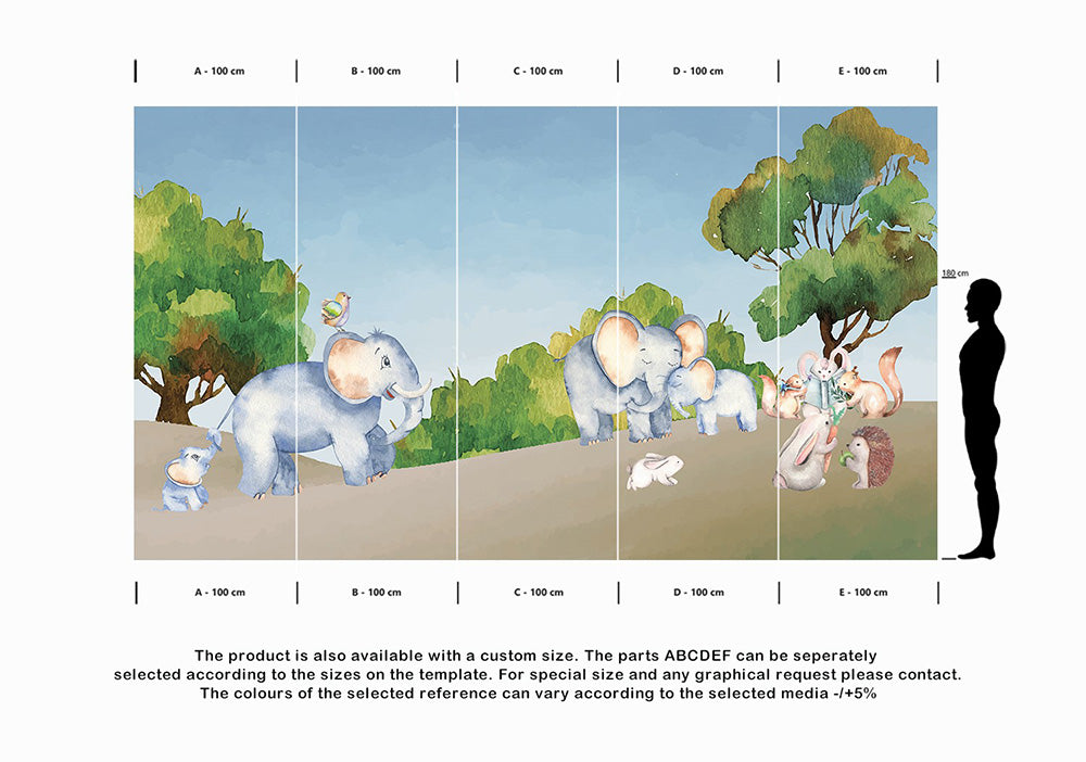 Wall'n Love Little One - Słonie