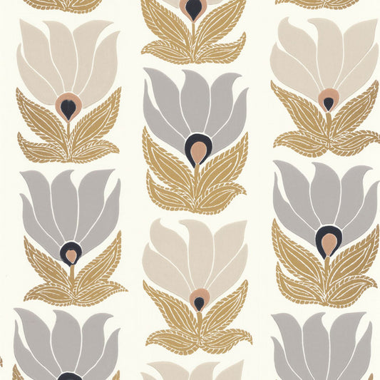 Casamance SQUARE - DAUPHINE - Tapeta botaniczna w kwiaty