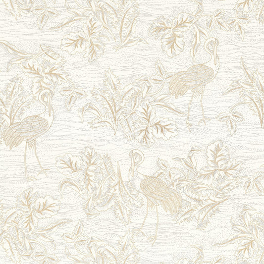 Casamance L'ÎLE AUX OISEAUX - MIRADOR - Tapeta z motywem ptaków