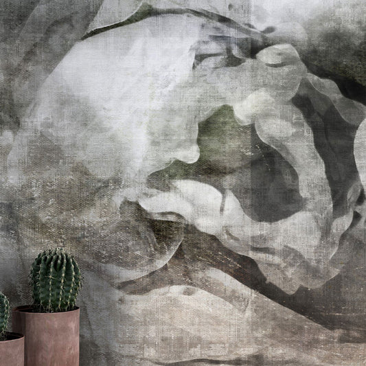 Wall'n Love Fame - Kwiaty 3D na szarym tle