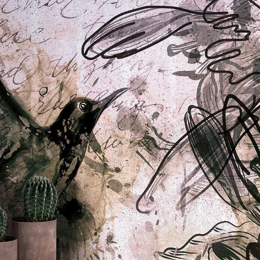 Wall'n Love Fame - Ptaki na szarym tle