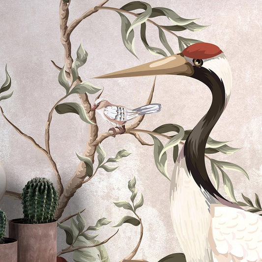 Wall'n Love Fame - Bociany na tle gałązek