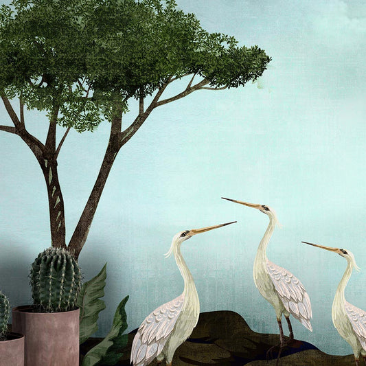 Wall'n Love Fame - Czaple i kolorowe drzewa