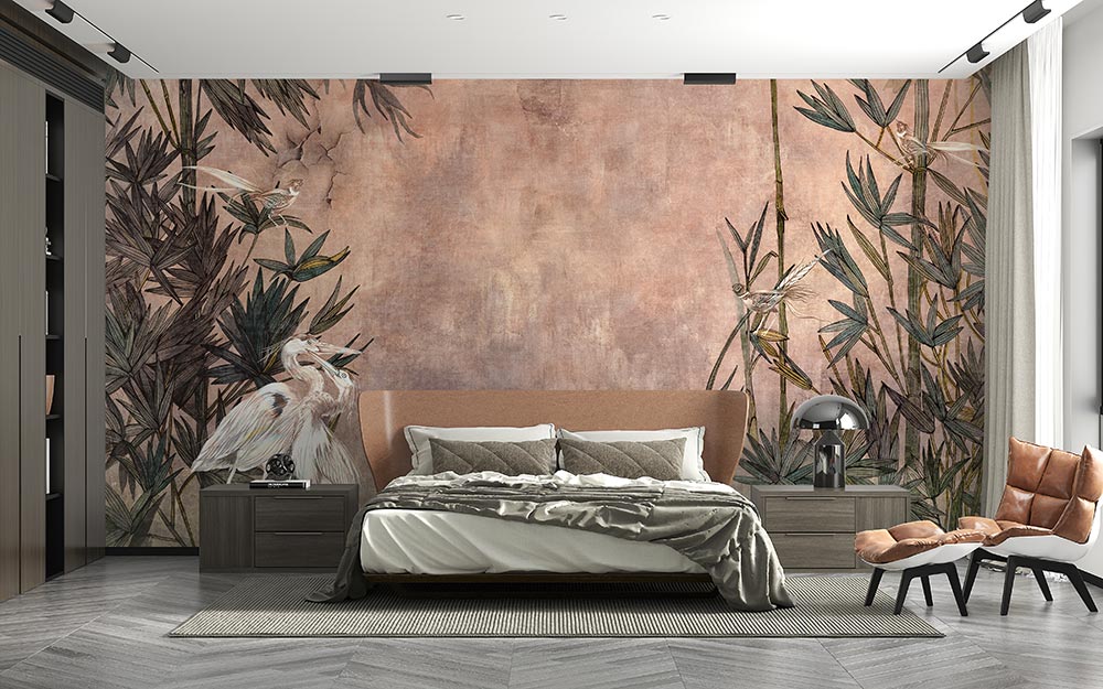 Wall'n Love Doqu - Pawie z liśćmi