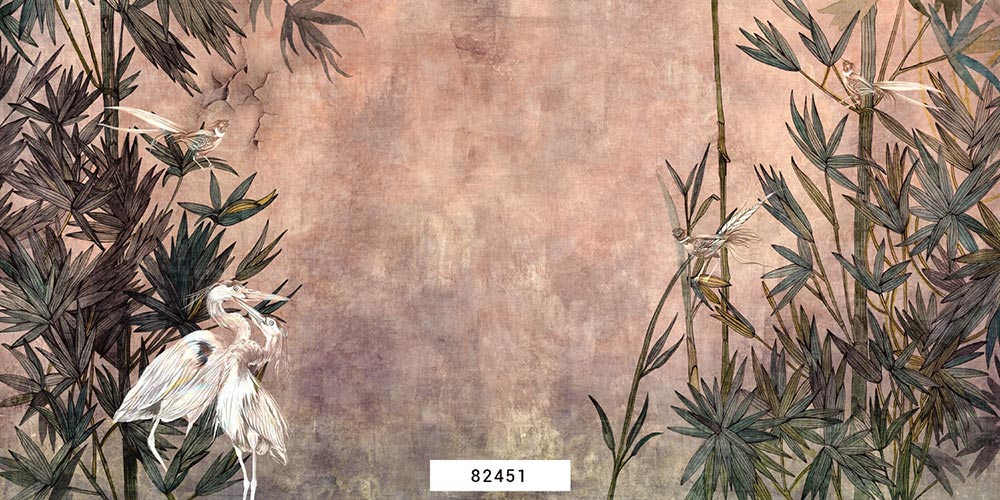 Wall'n Love Doqu - Pawie z liśćmi