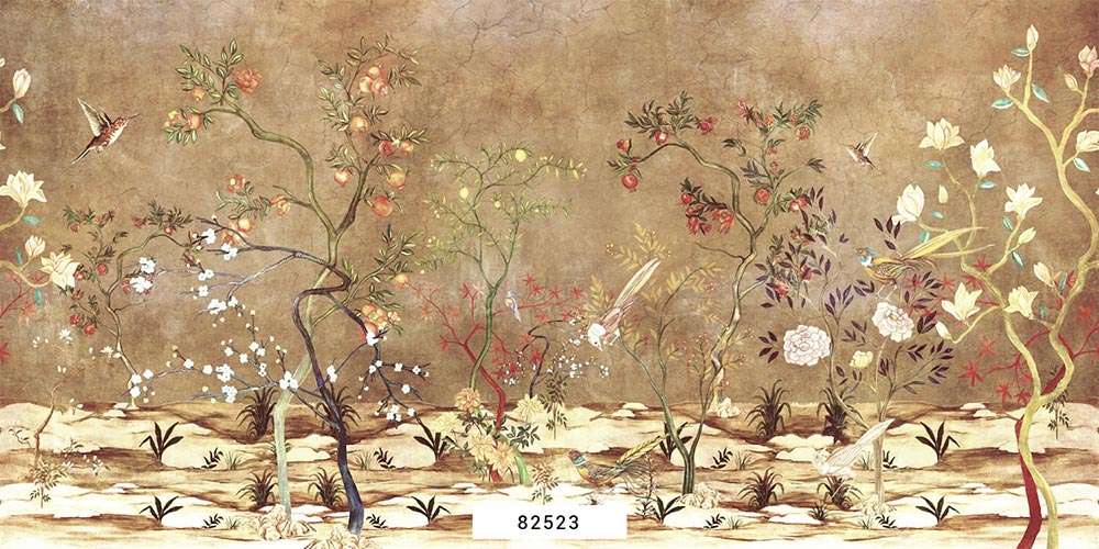 Wall'n Love Zen - Gałązki na beżowym tle