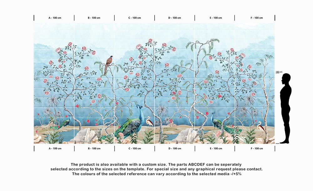 Wall'n Love Zen - Gałęzie na tle płytek