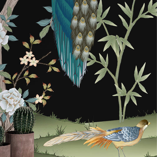 Wall'n Love Zen - Gałęzie na czarnym tle