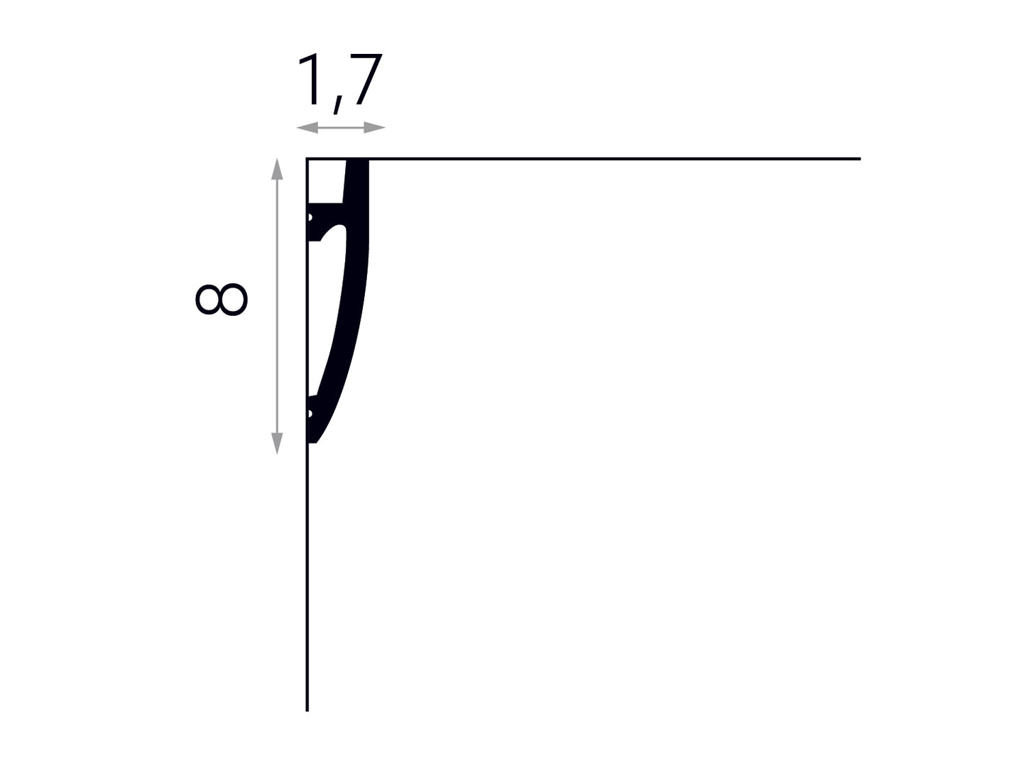 Listwa sufitowa MD030