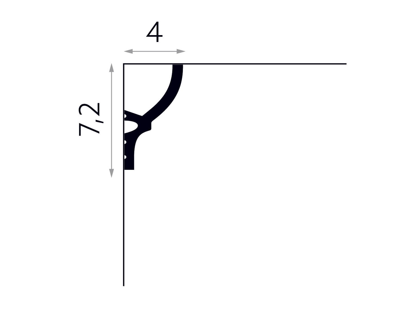 Listwa sufitowa MD070