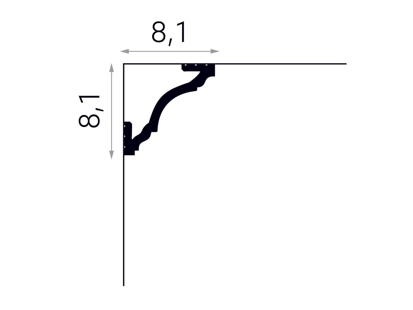 Listwa sufitowa MD213