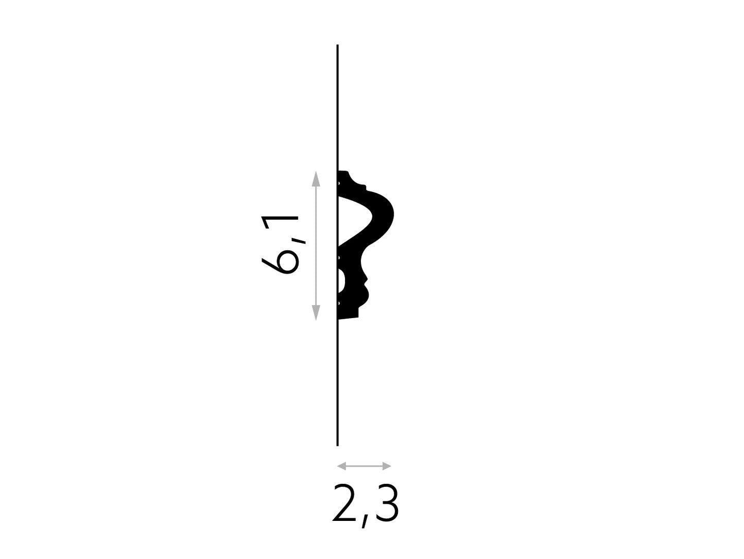 Listwa ścienna MD346