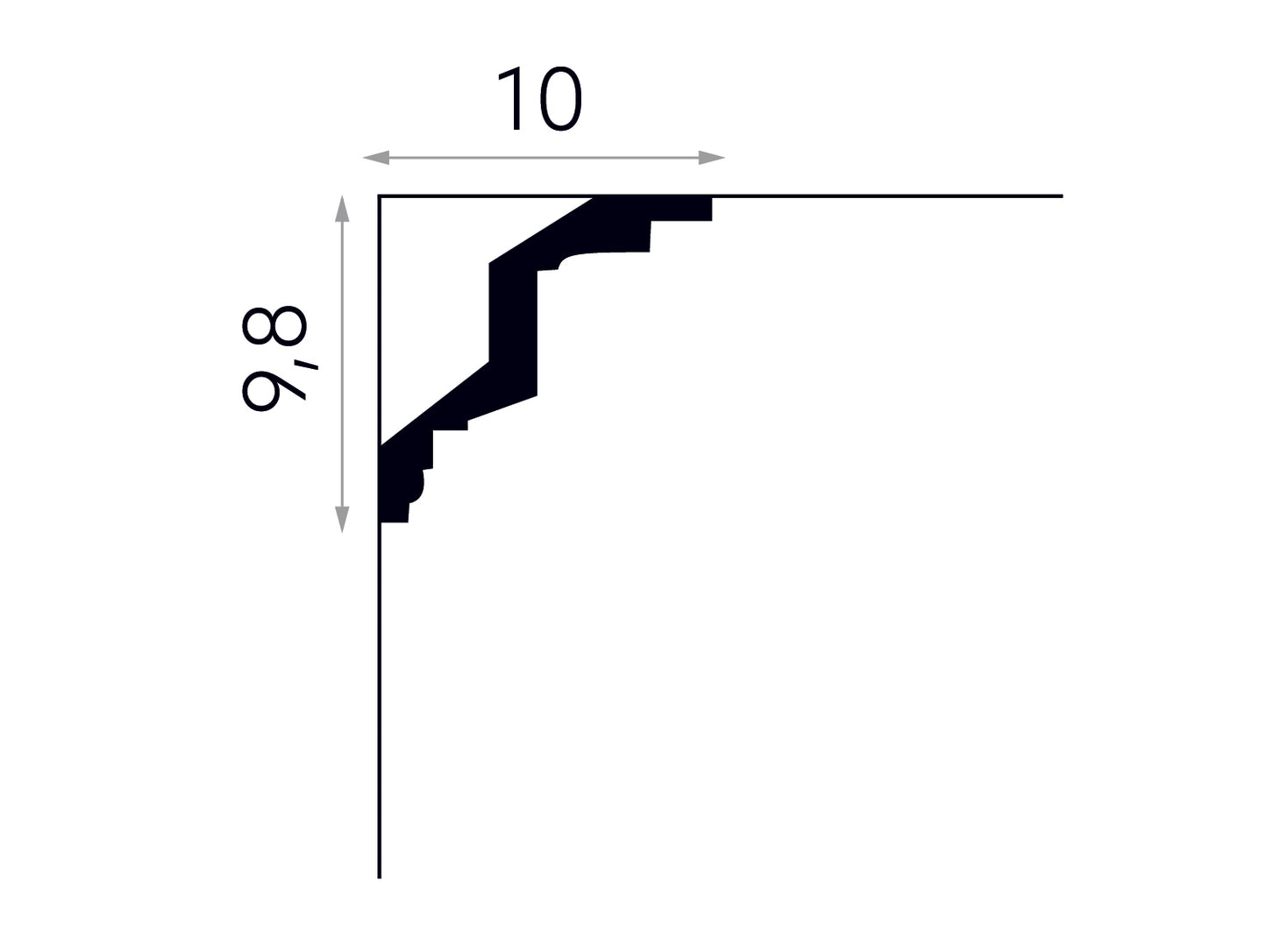 Listwa sufitowa MDA007