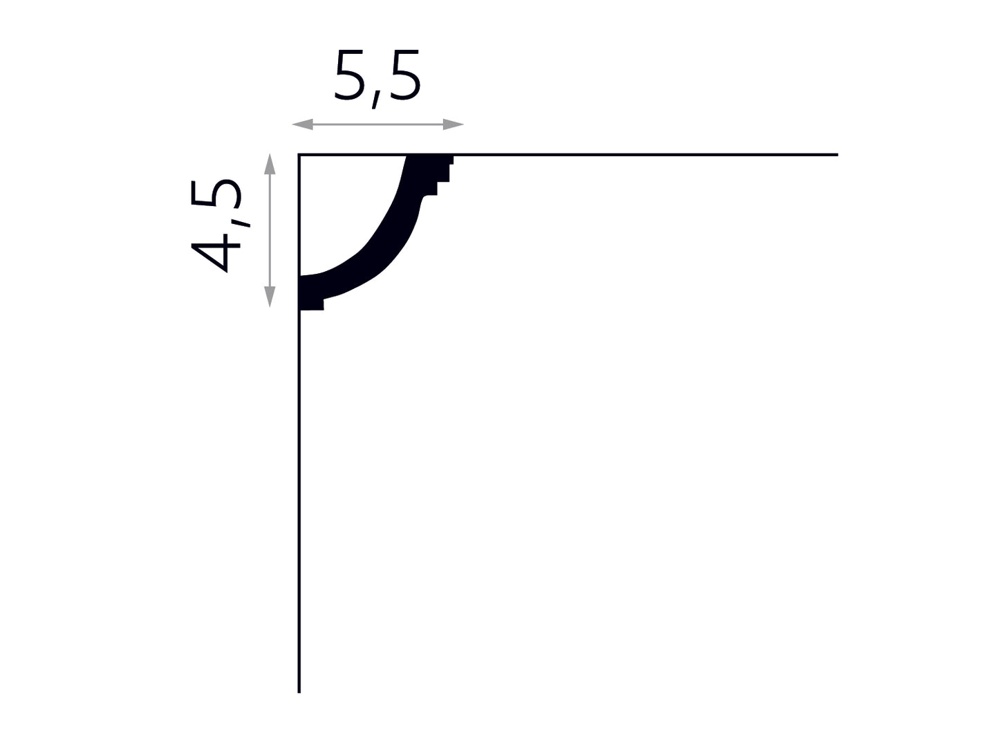Listwa sufitowa MDB063