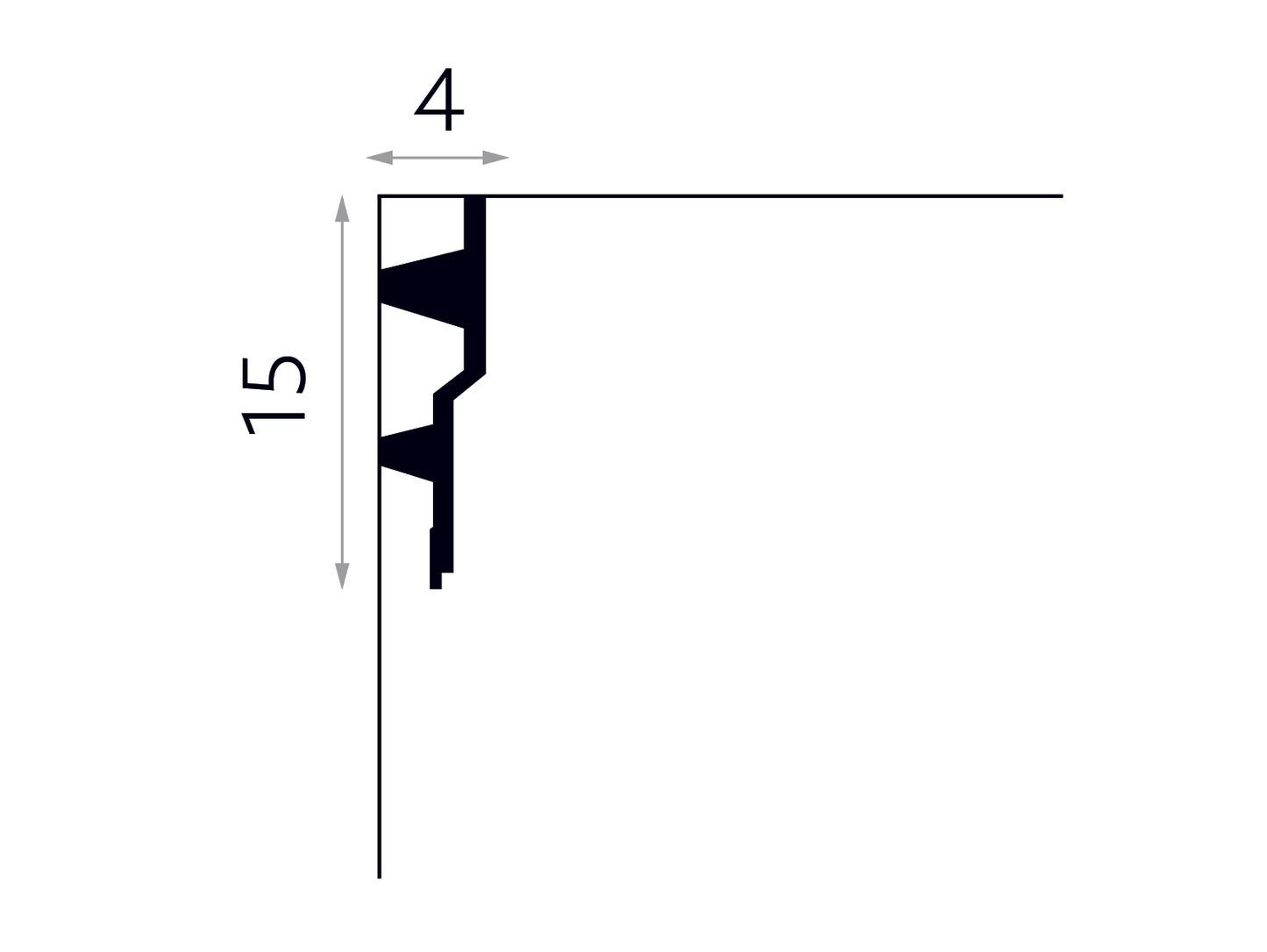 Listwa sufitowa MDB150