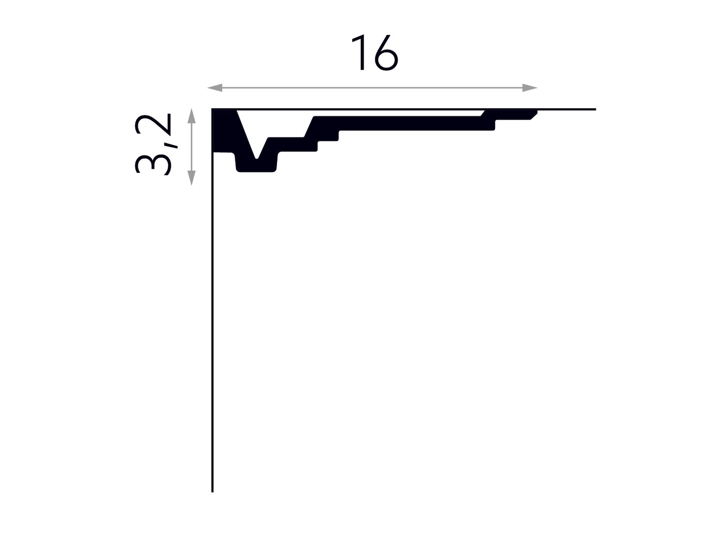 Listwa sufitowa MDB163