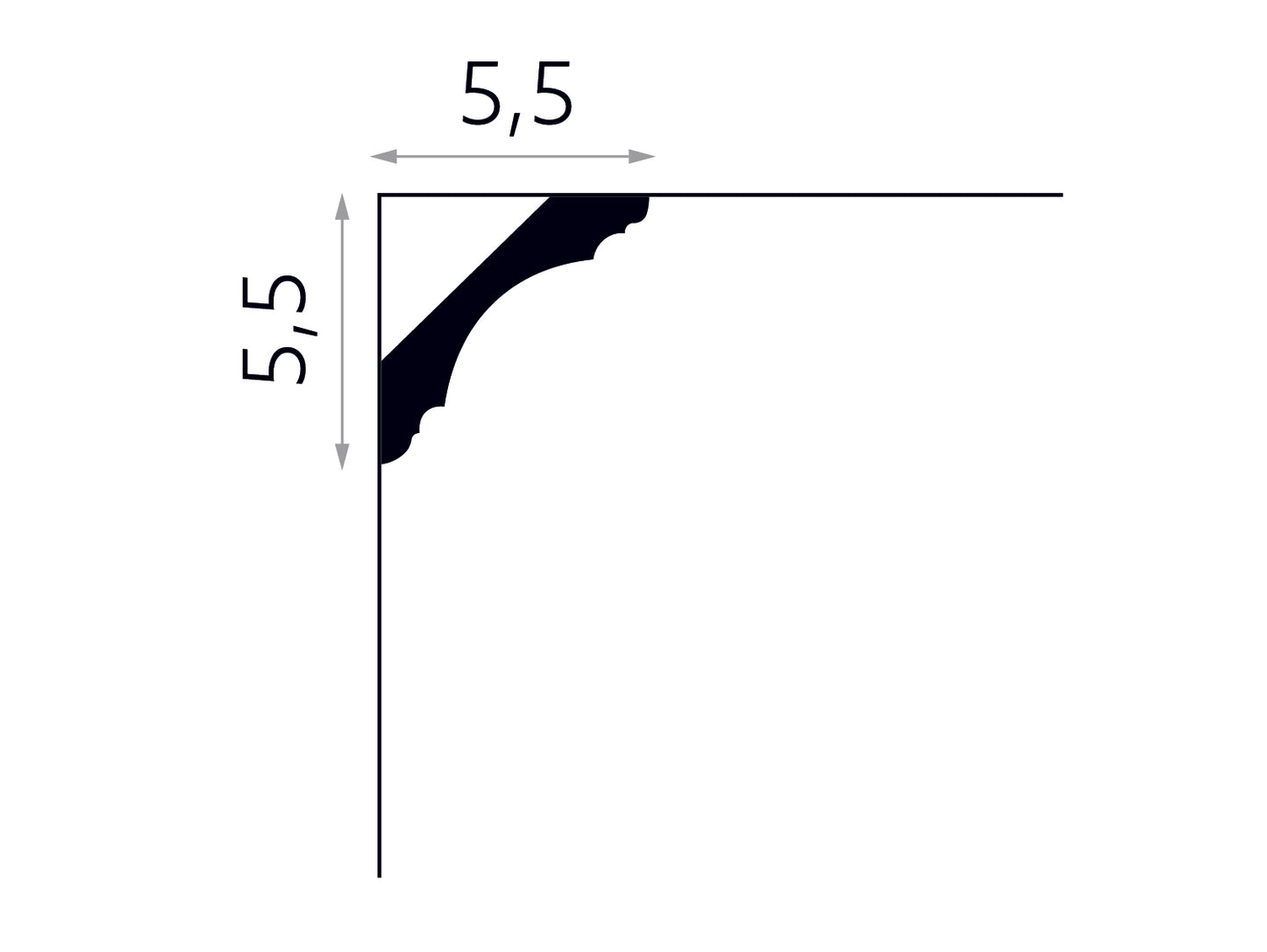 Listwa sufitowa MDB167