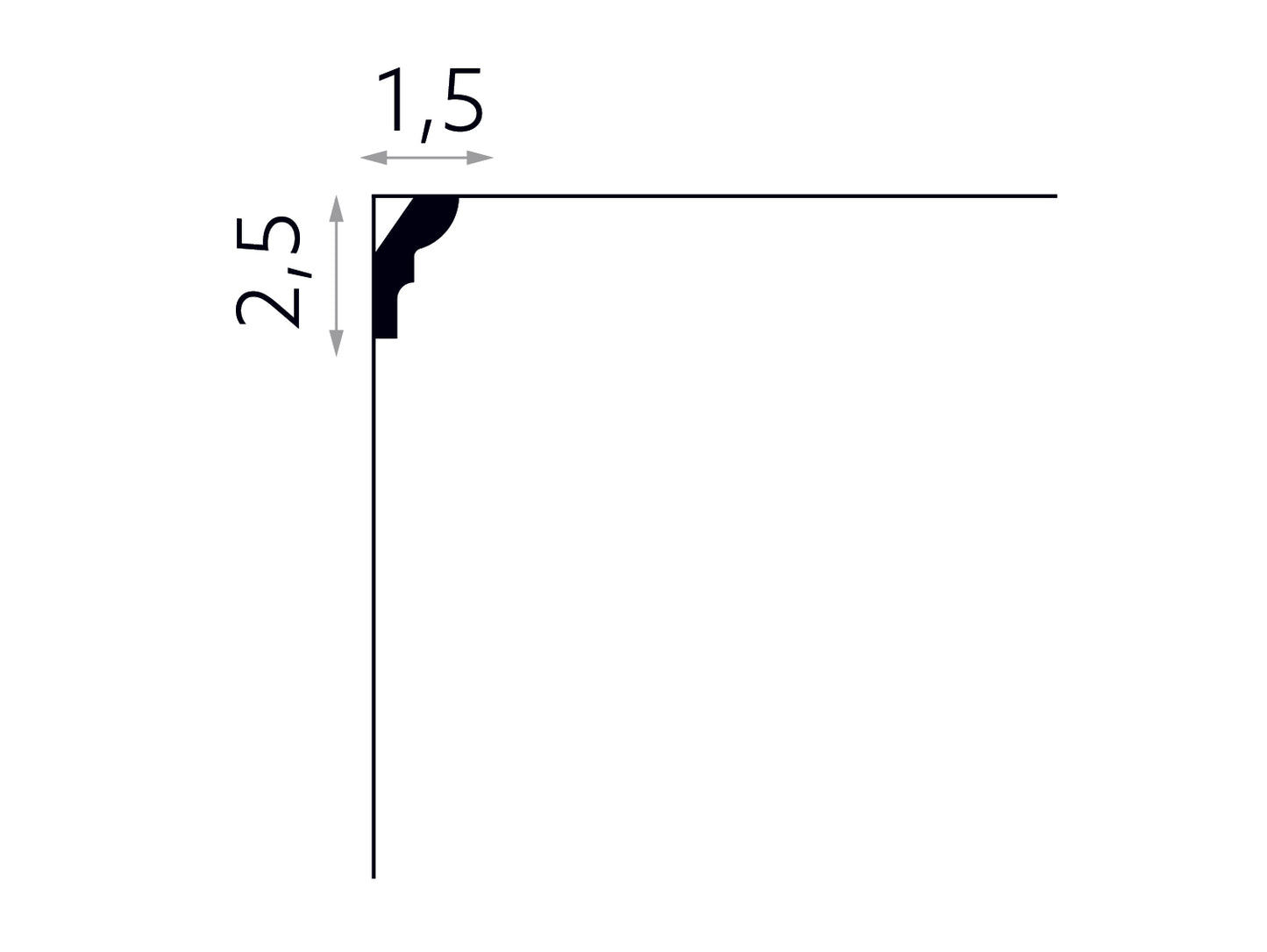 Listwa sufitowa MDB180