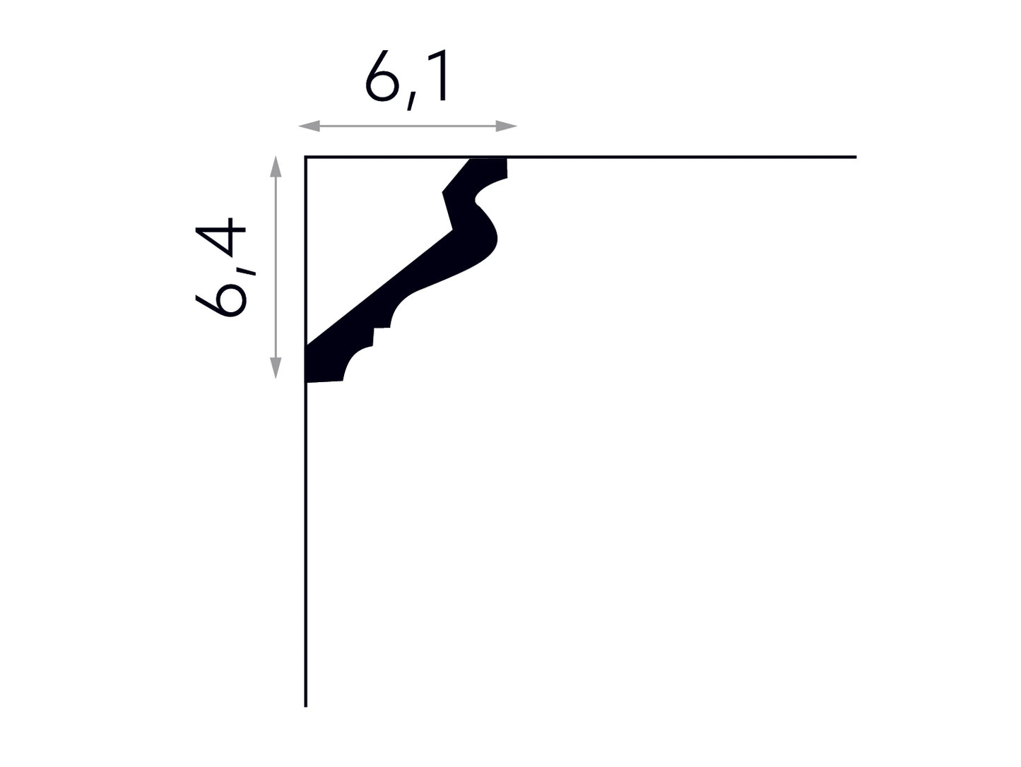 Listwa sufitowa MDB185