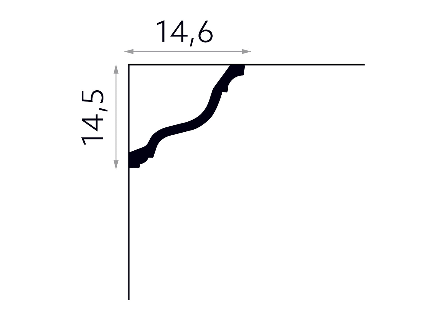 Listwa sufitowa MDB214