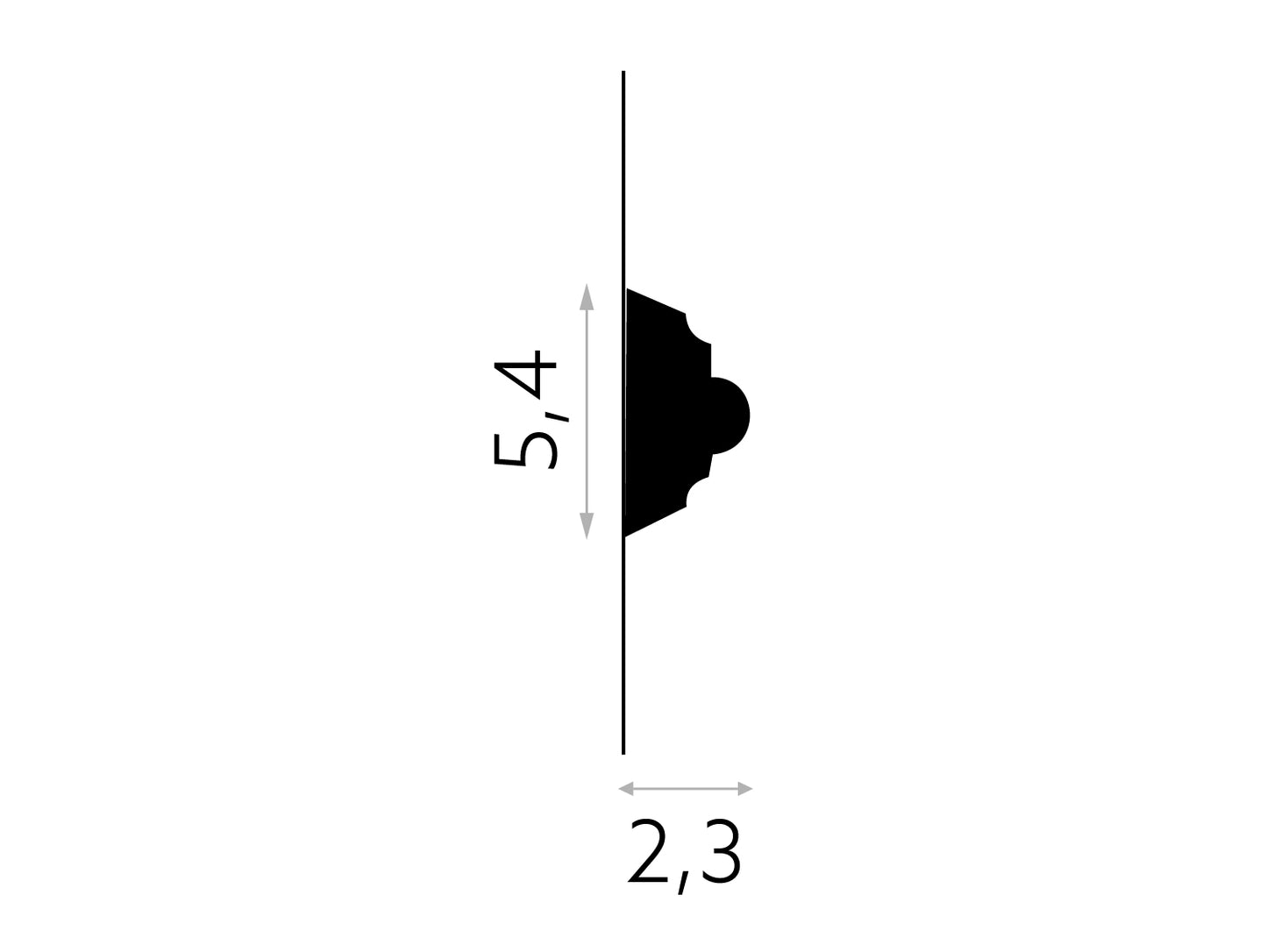 Listwa ścienna MDC252