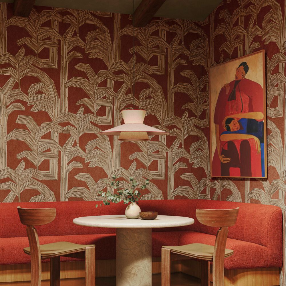 ARTE - LANAI - Glowing Patina - Tapeta w palmy z rattanu 81506