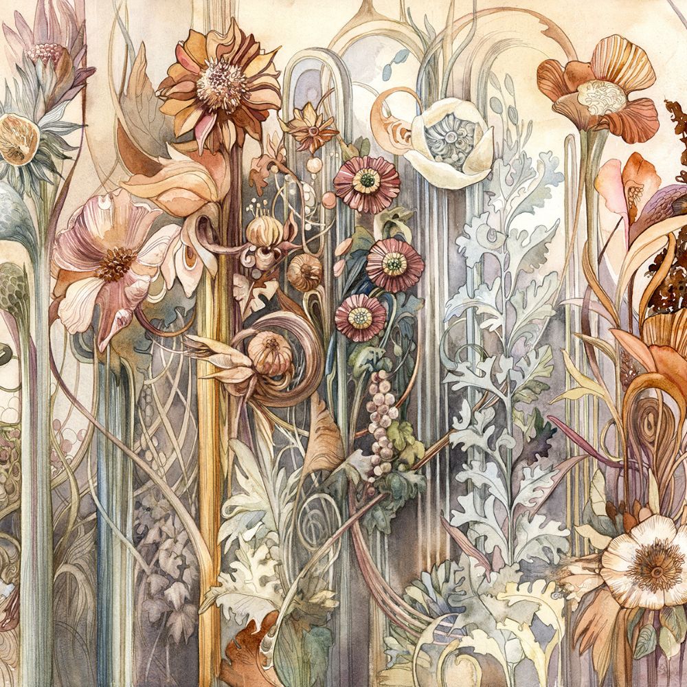 Fototapeta Lorenso - Season- Abstrakcyjna łąka  TPA 0124 0052 00