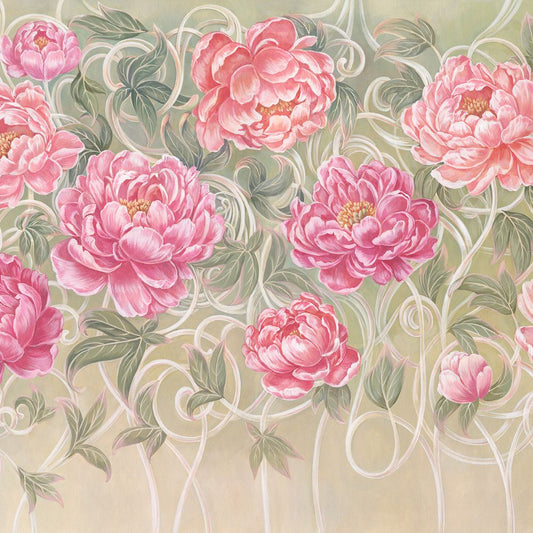 Fototapeta Lorenso -Infloray- Piwonie w różu  TPA 0124 0056 00