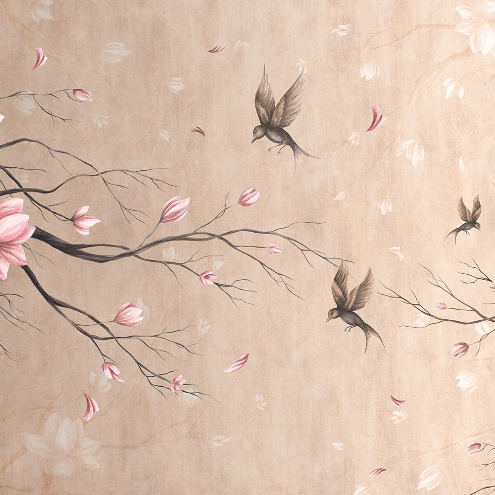 Fototapeta Lorenso - Sakura - Ptaki i drzewa TPA 0124 0051 00