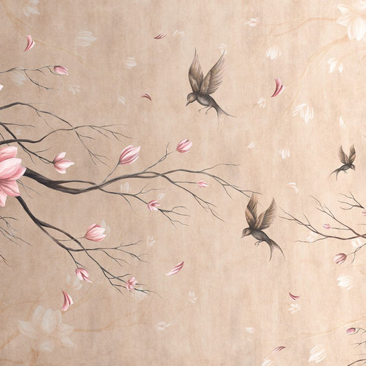 Fototapeta Lorenso - Sakura - Ptaki i drzewa TPA 0124 0051 00