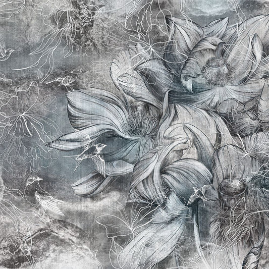 Fototapeta Lorenso - Frevial - Kwiaty i ptaki  TPA 0224 0068 00