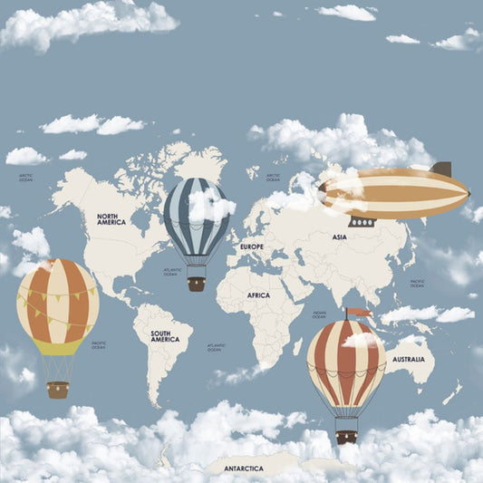 Pama Cute Walls Mural mapa świata Decoprint CW6037-1