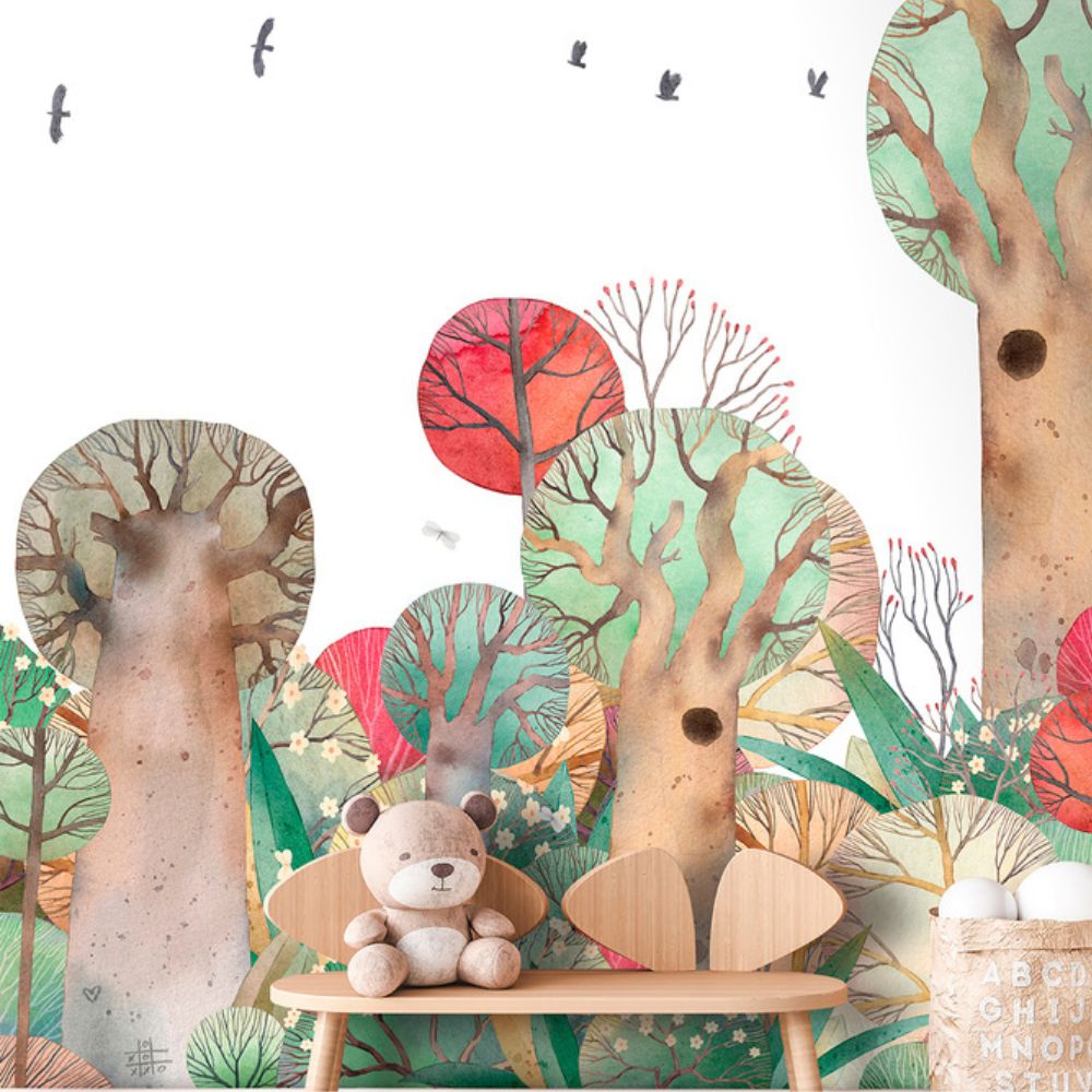 Cute Walls Mural zaczarowany las Decoprint CW6049-1