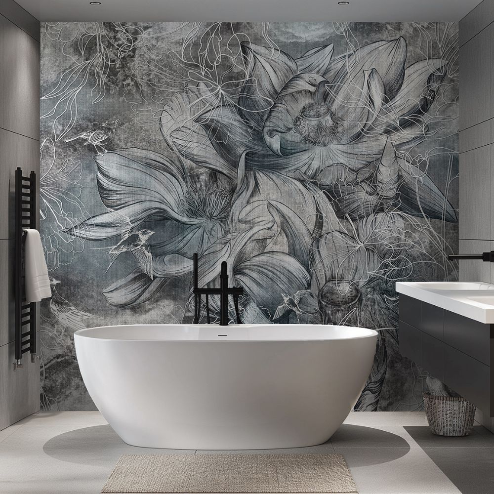 Fototapeta Lorenso - Frevial - Kwiaty i ptaki  TPA 0224 0068 00