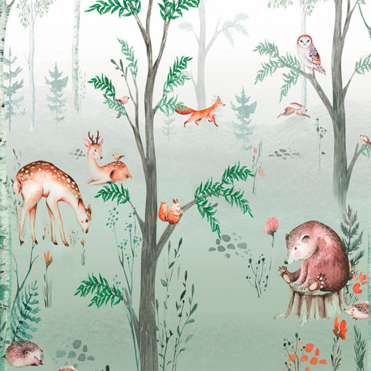 Pama Cute Walls Mural leśne zwierzęta Decoprint CW6041-1