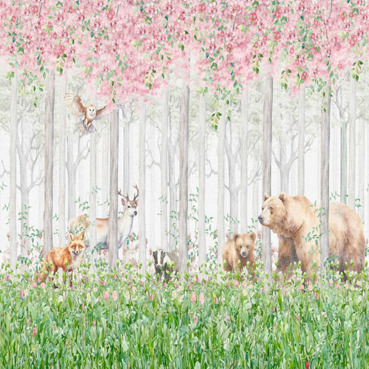Pama Cute Walls Mural zwierzęta leśne Decoprint CW6045-1