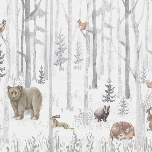 Pama Cute Walls Mural zwierzęta leśne Decoprint CW6044-1